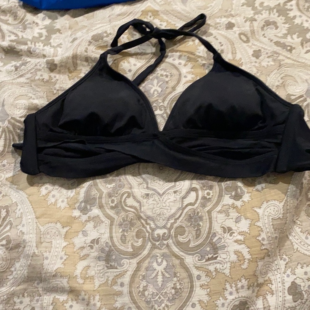 black bikini top